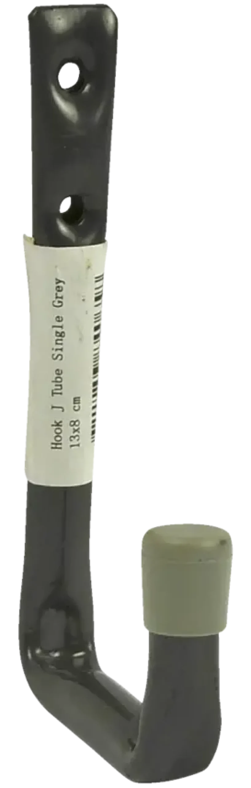Duraline ophanghaak J-vormig enkel grijs 13x8 cm