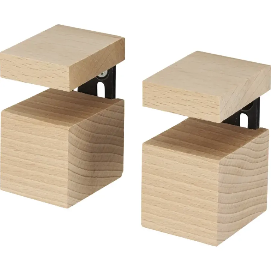 Duraline plankdrager clip beuken 6,3x4x4 cm Best