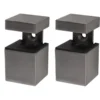Duraline plankdrager clip cube mini geborsteld nikkel