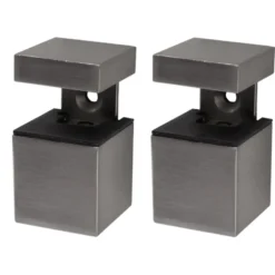 Duraline plankdrager clip cube mini geborsteld nikkel