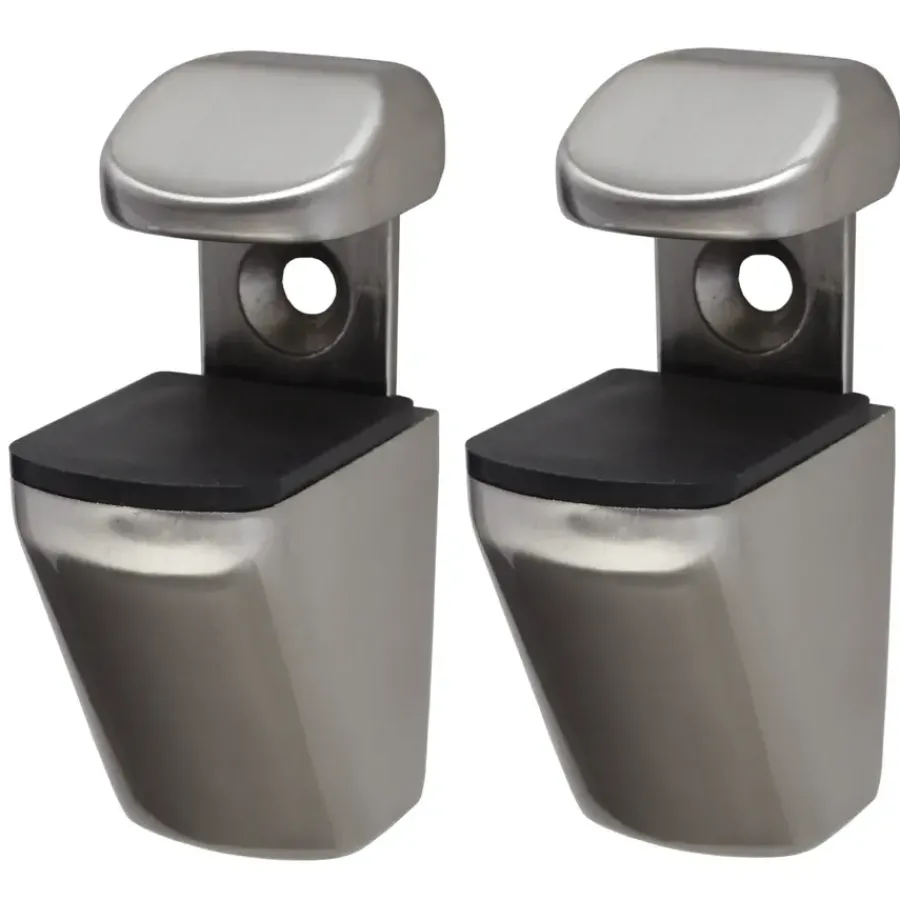Duraline plankdrager clip mini geborsteld nikkel 2 stuks Sale