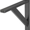 Geen Duraline plankdrager model 15 zwart hout 25x30 cm