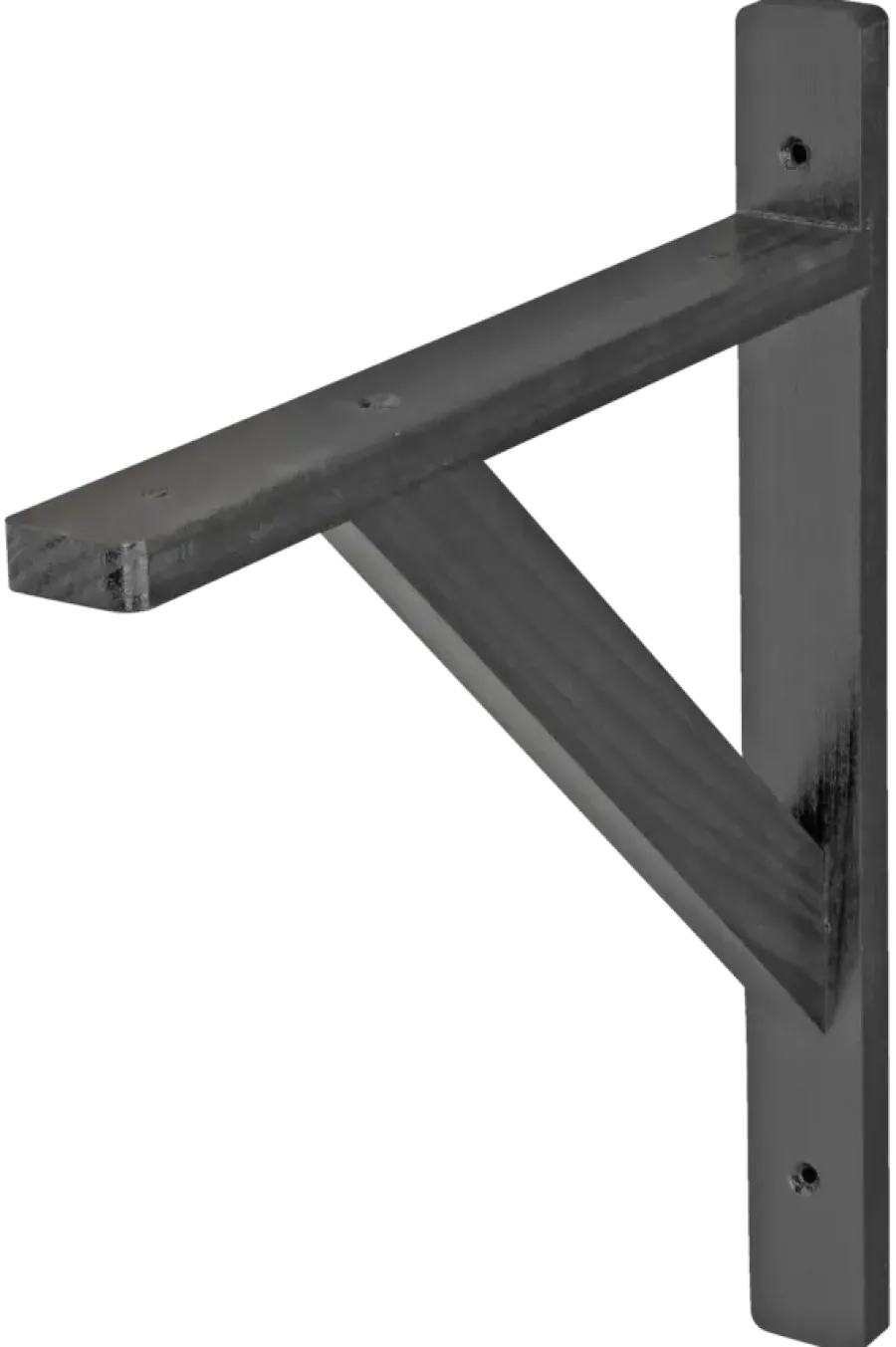 Geen Duraline plankdrager model 15 zwart hout 25x30 cm