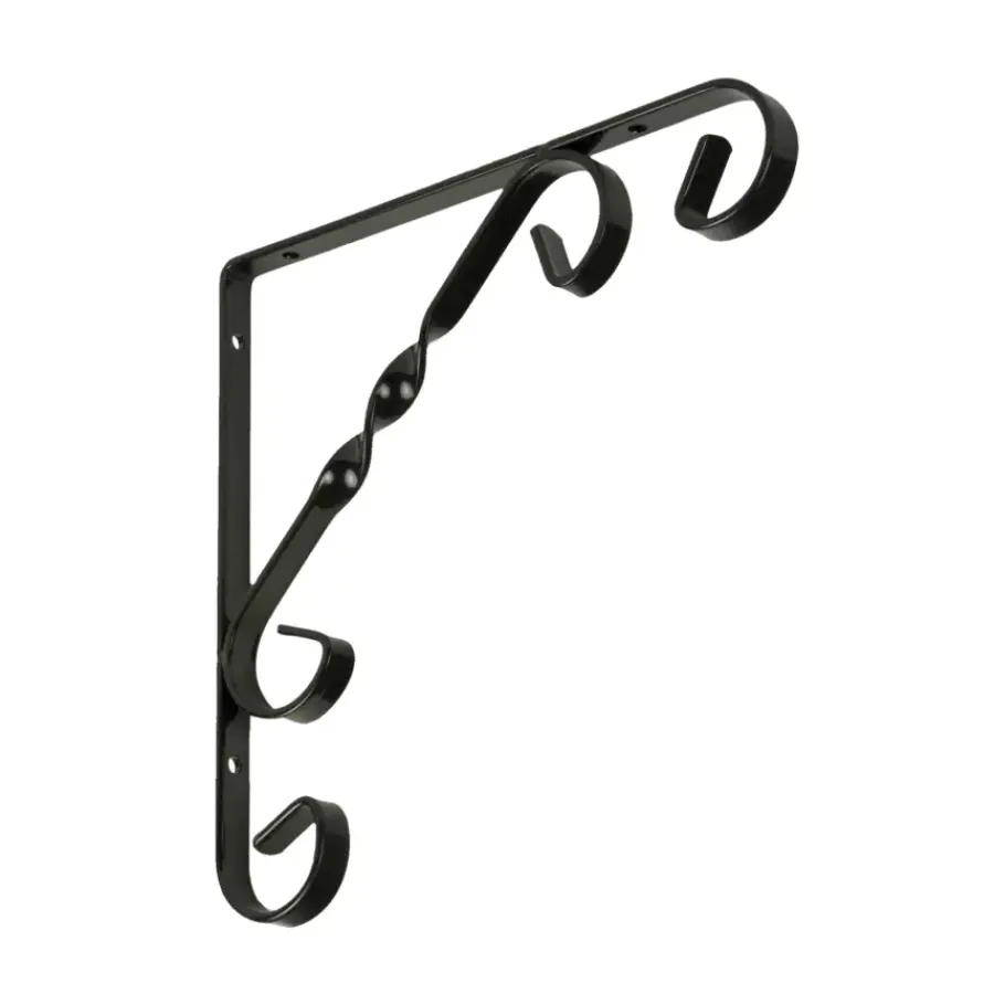 Geen Duraline plankdrager ornament zwart 25x25 cm New