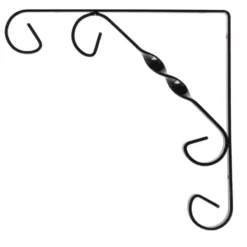 Geen Duraline plankdrager ornament zwart 20x20 cm New