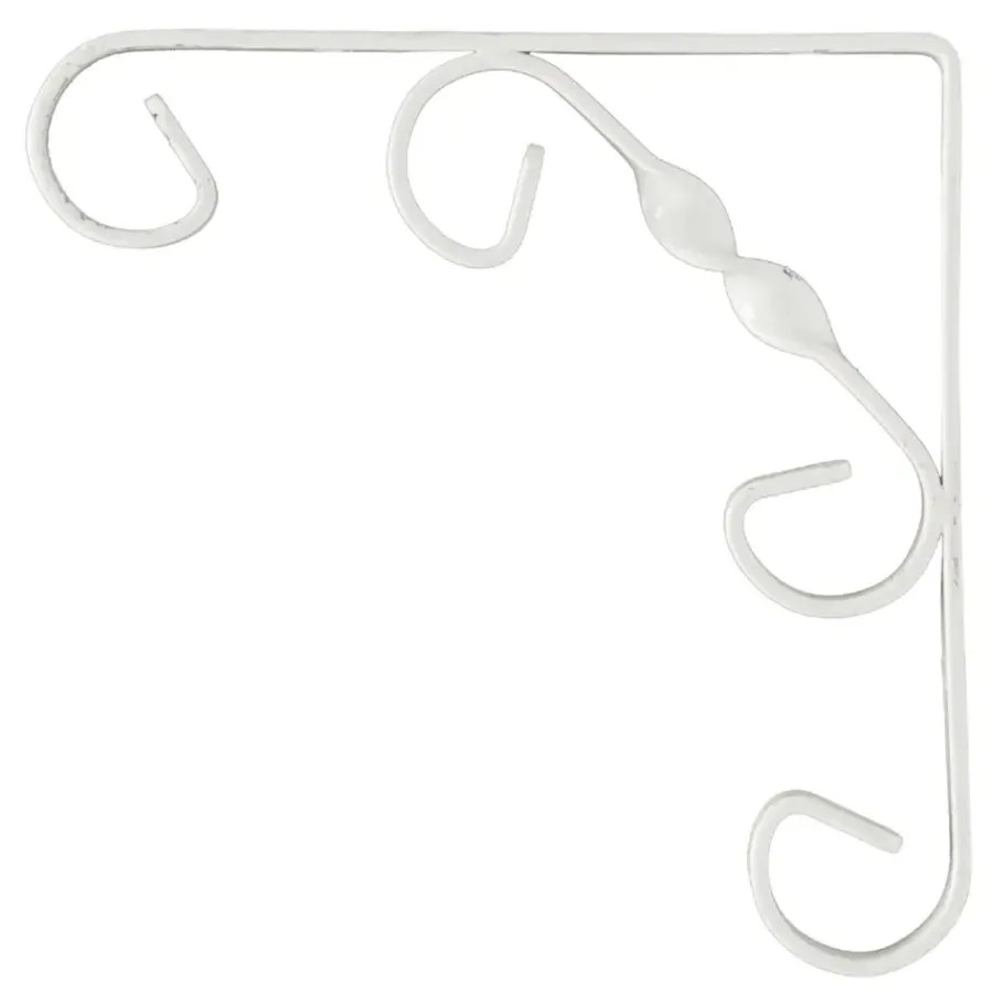 Geen Duraline plankdrager ornament wit 15x15 cm Clearance
