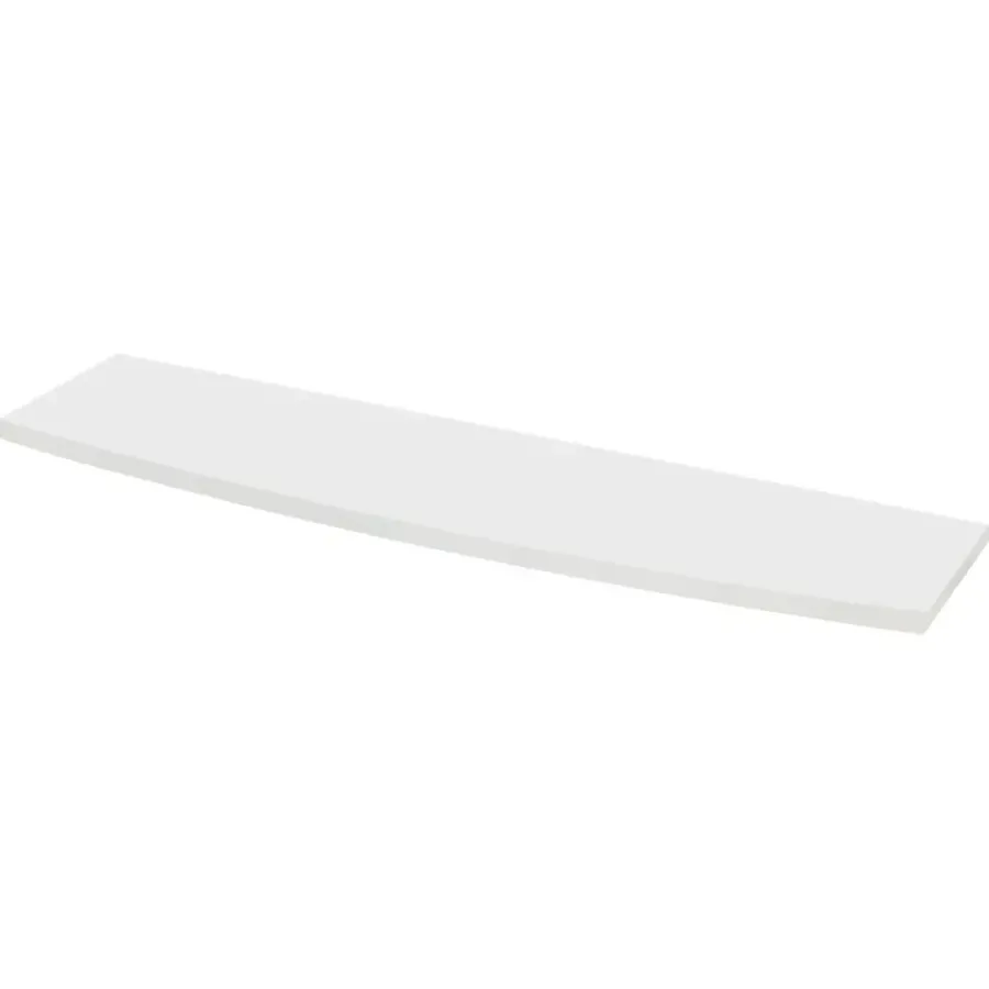 Duraline wandplank gebogen XS2 wit hout 80x23,5 cm 18 mm
