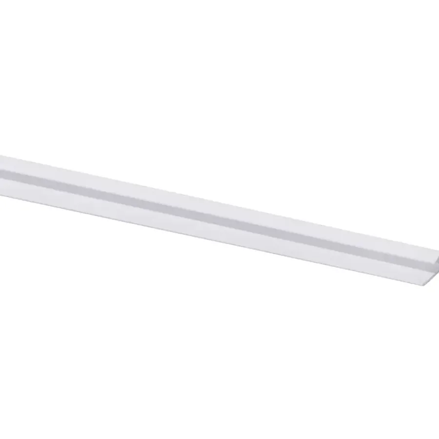 Geen Eindprofiel kunststof wit 4x20 mm lengte 260 cm Hot