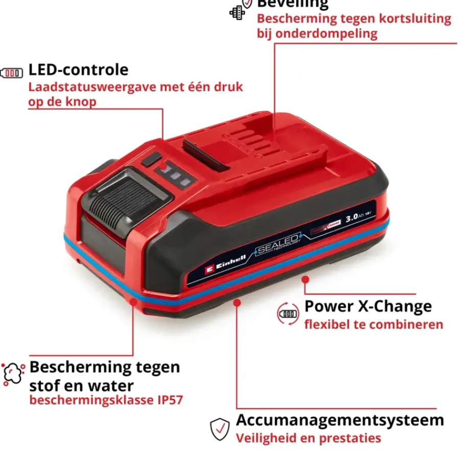 EINHELL Accu 18V/3.0Ah SEALED Plus Outlet