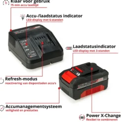 EINHELL 18V startset accu 4.0Ah + oplader Hot