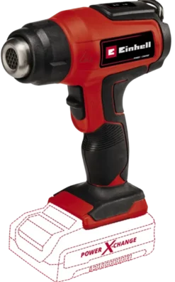 EINHELL 18V verfafbrander / heteluchtpistool TE-HA 18 LI (zonder accu)