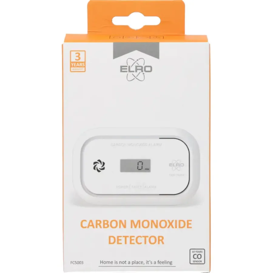 Elro FC5003 koolmonoxidemelder inclusief 2 jaar AA-batterij Discount