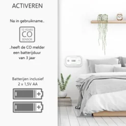 Elro FC5003 koolmonoxidemelder inclusief 2 jaar AA-batterij Discount