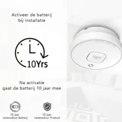 Elro FS2010 optische rookmelder inclusief 10 jaar lithium batterij Hot