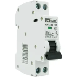 Geen Emat Installatieautomaat 1P + N 16A B-karakteristiek New
