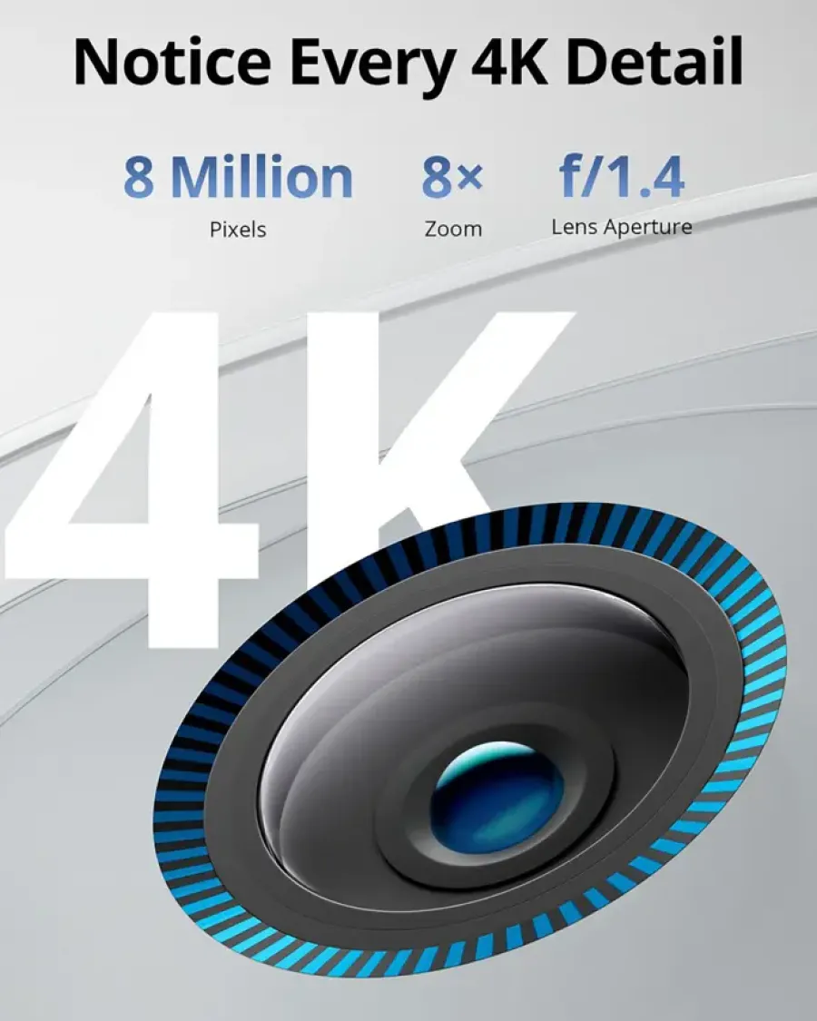 Eufy cam 3 Draadloze Beveiligingscamera voor buiten 4K met Zonnepaneel Uitbreiding Hot