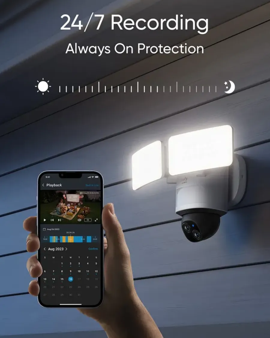 Eufy Floodlight Beveiligingscamera E340 Wired Hot