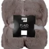 Faux fur plaid beige 200 x 150 cm