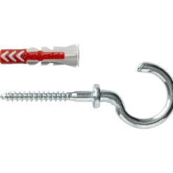 Fischer Universeelplug DuoPower 5x25mm met schroefhaak 8 stuks