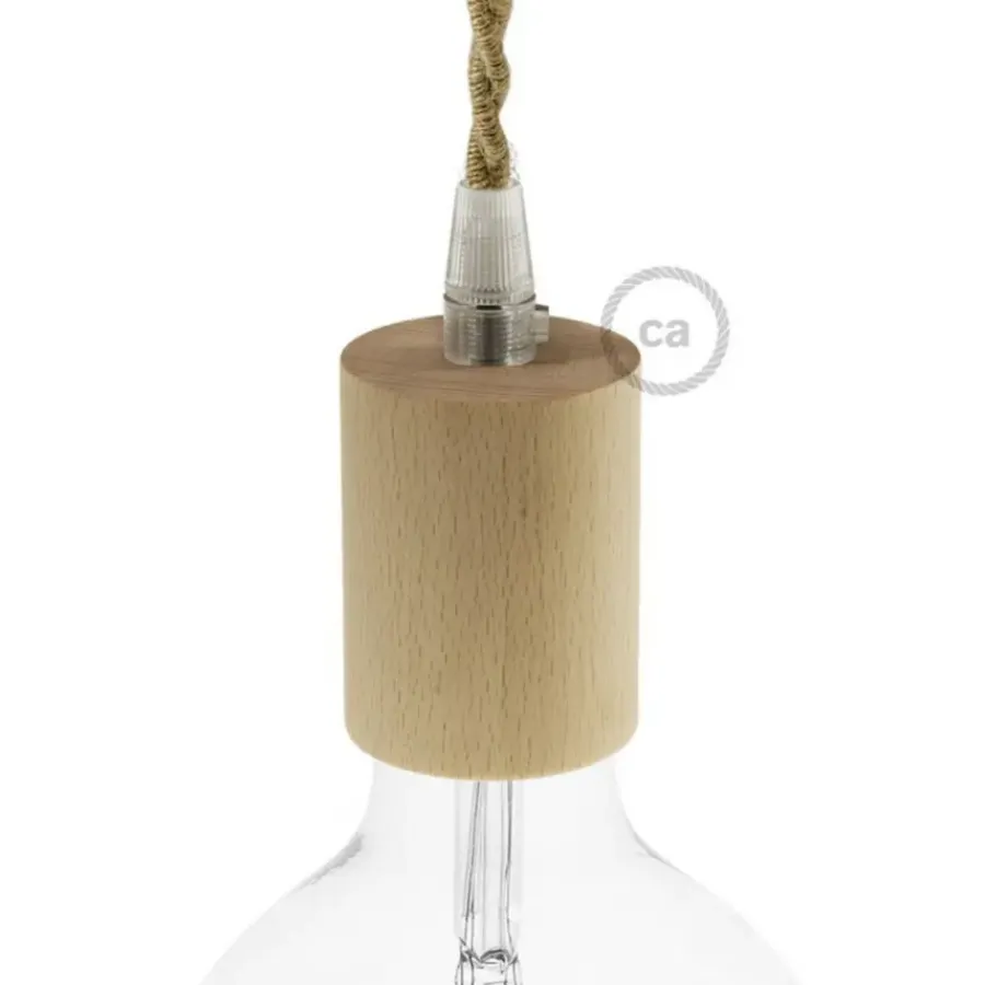 Creative Cables Fitting hout E27 naturel Best