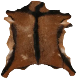 Geitenvacht Vloerkleed Bruin Gemeleerd 20 mm 70x50 cm