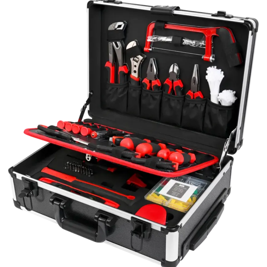Geen Gereedschapskoffer / trolley met 299-delige set handgereedschap