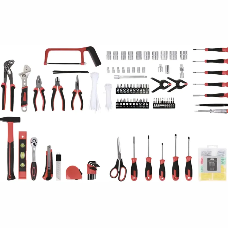 Geen Gereedschapskoffer / trolley met 299-delige set handgereedschap