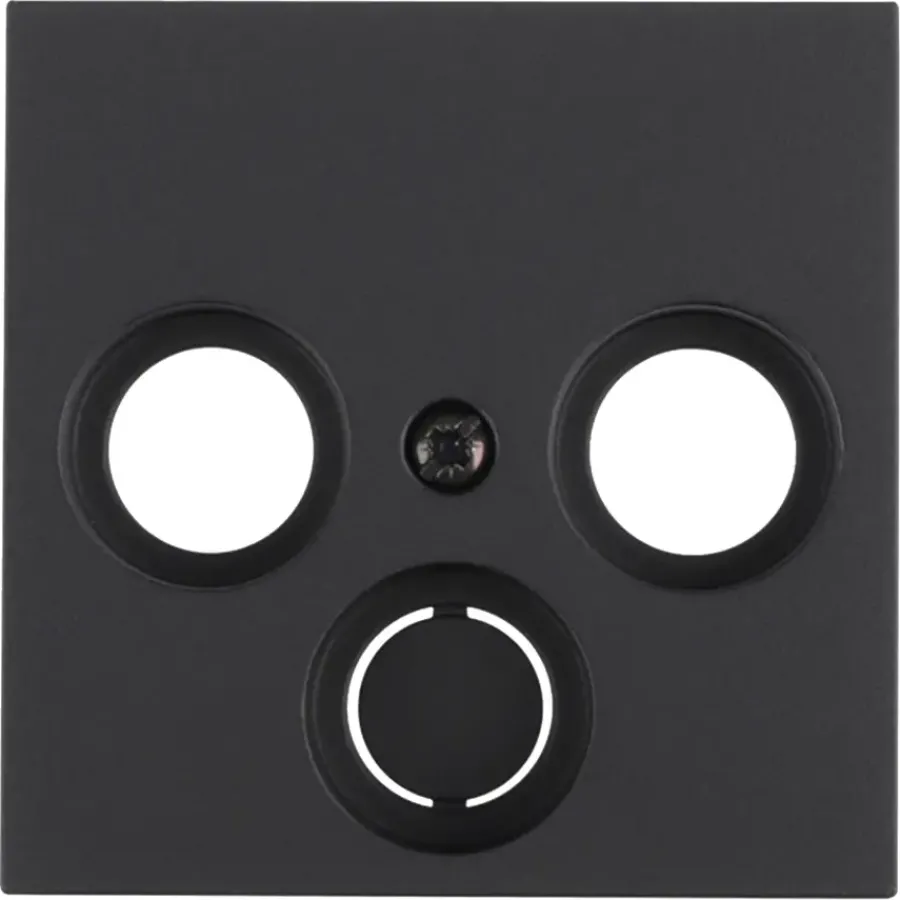 Gira E2 Centraalplaat Radio/TV Mat Zwart Sale
