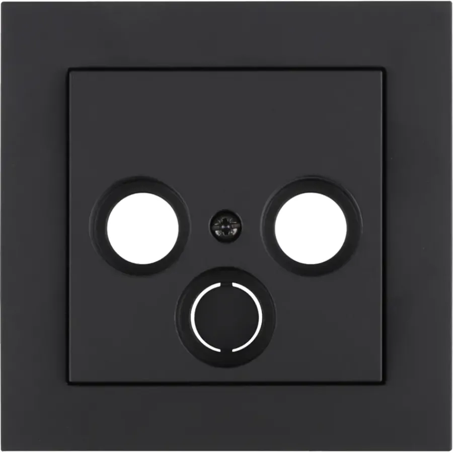 Gira E2 Centraalplaat Radio/TV Mat Zwart Sale