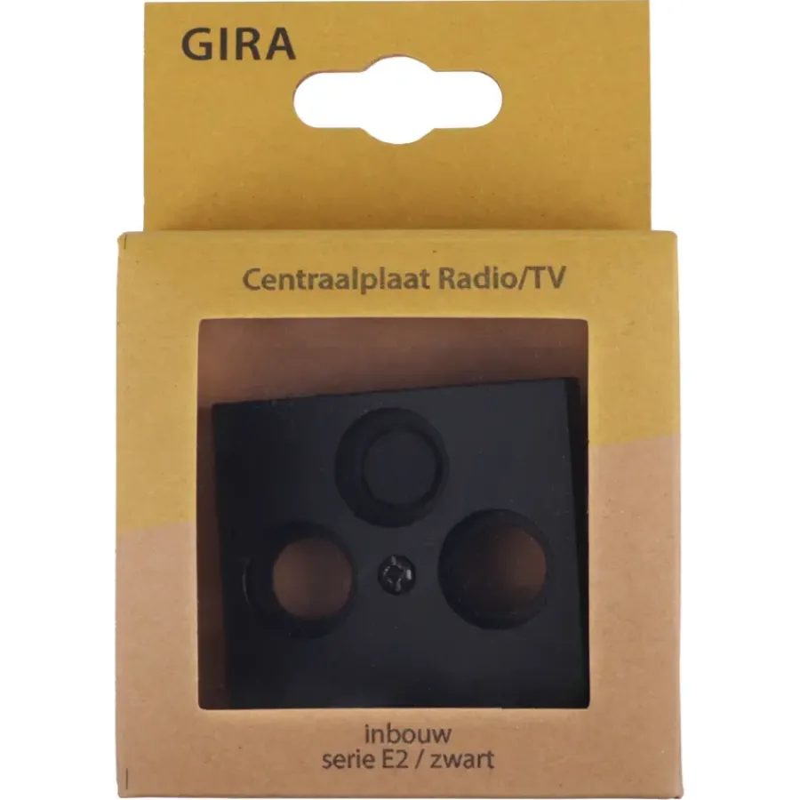 Gira E2 Centraalplaat Radio/TV Mat Zwart Sale