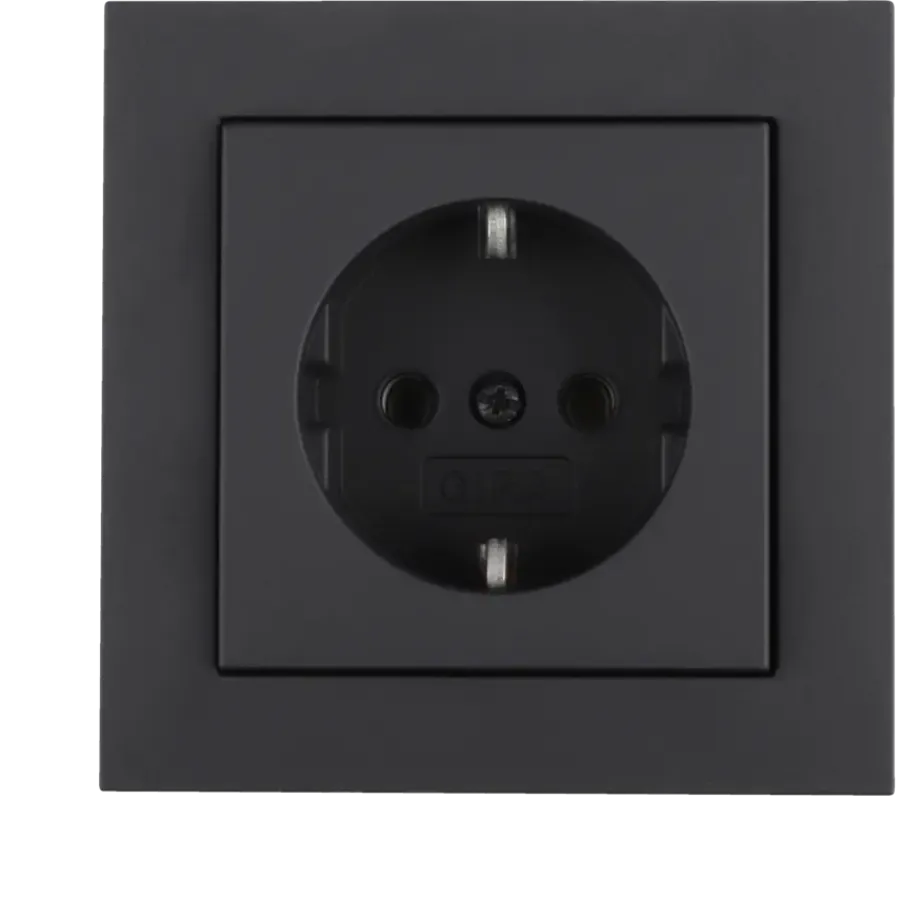 Gira E2 Inbouw Enkel Geaard Stopcontact Mat Zwart Best