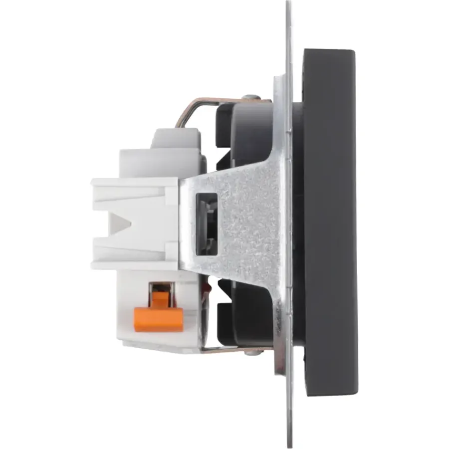 Gira E2 Inbouw Enkel Geaard Stopcontact Mat Zwart Best