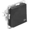 Gira E2 Inbouw Enkel Geaard Stopcontact met Klepje Mat Zwart Outlet
