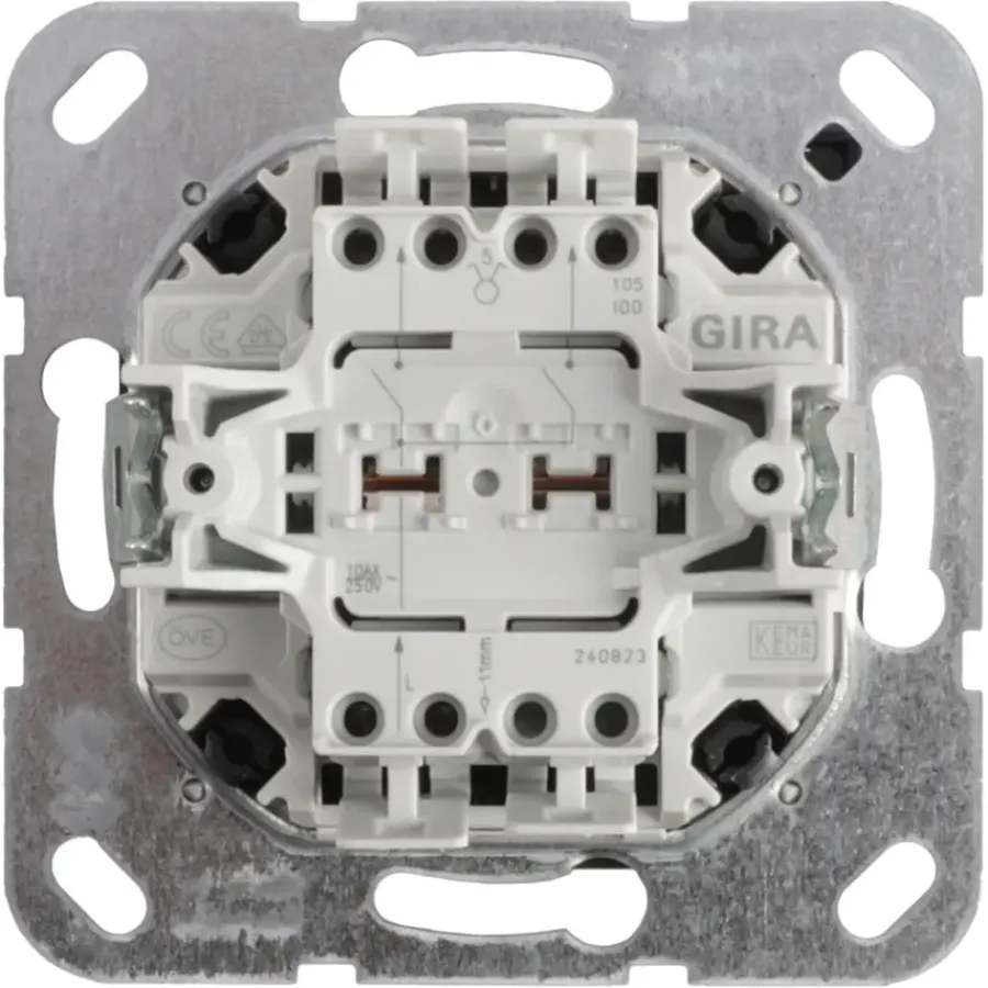 Gira E2 Inbouw Serieschakelaar Mat Zwart