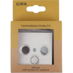 Gira ST55 Centraalplaat Radio/TV Wit Online