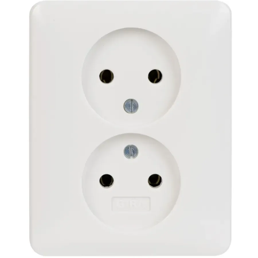 Gira ST55 Inbouw Dubbel Stopcontact Wit Best