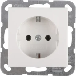 Gira ST55 inbouw enkel geaard stopcontact wit Online