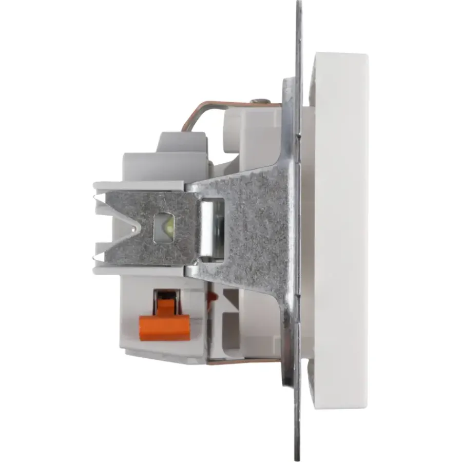 Gira ST55 inbouw enkel geaard stopcontact wit Online