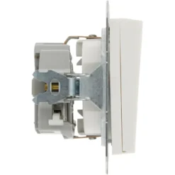 Gira ST55 inbouw enkel geaard stopcontact met klep wit Sale
