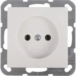 Gira ST55 inbouw enkel stopcontact wit New