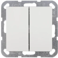 Gira ST55 inbouw wissel-/wisselschakelaar wit Clearance