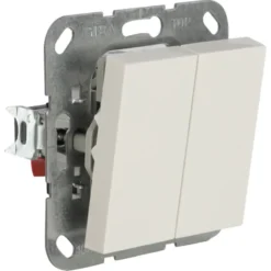 Gira ST55 inbouw wissel-/wisselschakelaar wit Clearance