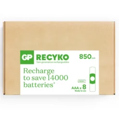 GP Batterij Oplaadbaar AAA NiMH 850 mAh ReCyko 1,2V 8 stuks Discount