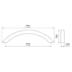 Greep Plien rvs 145mm
