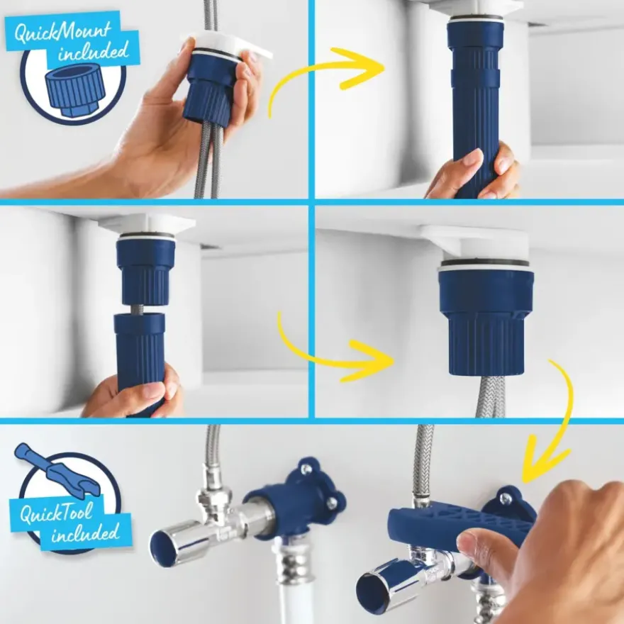 Grohe keukenkraan Start flow hoge uitloop QuickFix chroom