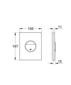 Grohe Sail Bedieningspaneel Wit