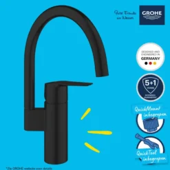 Grohe Start Keukenmengkraan C-Uitloop Mat Zwart