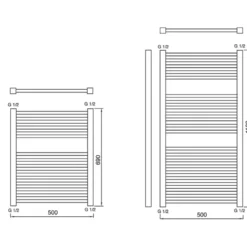 Haceka designradiator Gita wit 690 mm x 500 mm