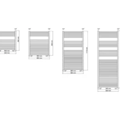 Haceka design radiator Sahara wit opbouw 56 x 53 cm