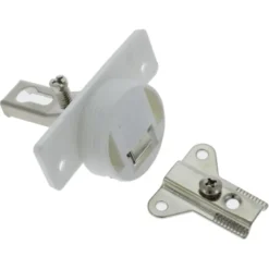 Handson Inboorscharnier met veer Type A (volledig opliggend) 35 mm wit - 2 stuks Clearance